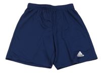 Tmavomodré sportovní kraťasy s logem Adidas