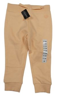 Nové - meruňkové tepláky s výšivkou srdíčka dunnes