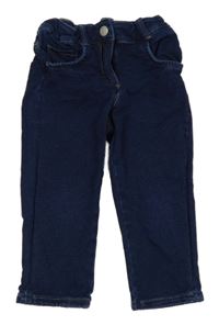 Tmavomodré crop skinny rifle