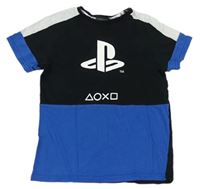 Čierno-zafírové tričko s logem PlayStation George