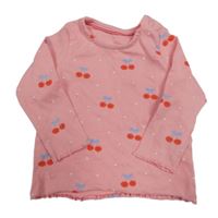 Ružové tričko s třešněmi George