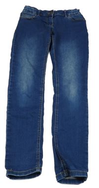 Tmavomodré teplákové skinny rifle Yigga