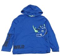 Tmavomodré triko s nosorožcem a kapucí S. Oliver