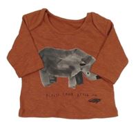 Tehlové tričko s nosorožcem M&S