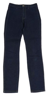 Tmavomodré skinny rifle 