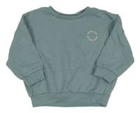 Šedomodrá oversize mikina s nápisom Dunnes