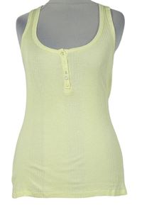 Dámsky žltý rebrovaný top River Island