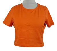 Dámske tehlově červené crop tričko Asos