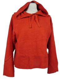 Dámsky červený sveter s kapucňou zn. Primark