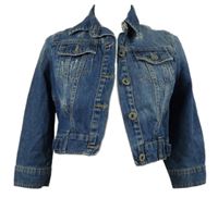 Dámská modrá riflová crop bunda New Look