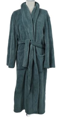 Dámský šedý chlupatý župan s páskem 