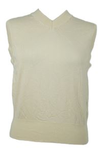 Dámská smetanová svetrová crop vesta Zara 