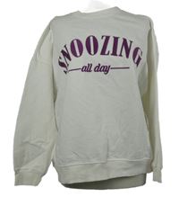 Dámská bílá mikina s nápisem 