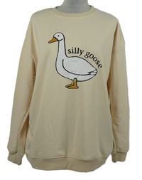 Dámská smetanová mikina s husou