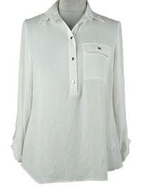 Dámská bílá šifonová halenka 