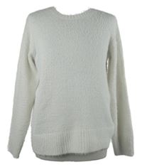 Dámský bílý chlupatý svetr Up2Fashion 