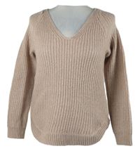 Dámský pudrový mohérový svetr H&M