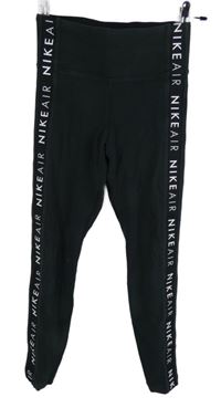 Dámské černé sportovní legíny s logy Nike 