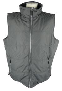 Pánská šedá/černá šusťáková/fleecová zateplená oboustranná vesta Luciano vel. 3XL