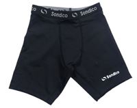 Čierne elastické športové kraťasy s logom Sondico