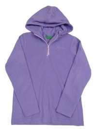 Fialová fleecová funkčná mikina s kapucňou MOUNTAIN WAREHOUSE