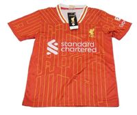 Nové - Červený pruhovaný fotbalový dres FC Liverpool
