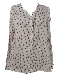 Dámska biela blúzka s jahůdkami Street One