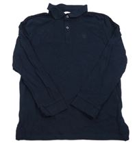 Tmavomodré polo tričko Zara