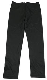 Černé koženkové legíny River Island