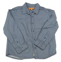 Tmavomodro-bílá vzorovaná košile  Staccato