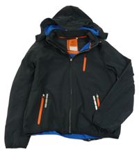 Černá softshellová bunda s kapucí C&A