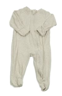 Světlbeéžový melírovaný overal 