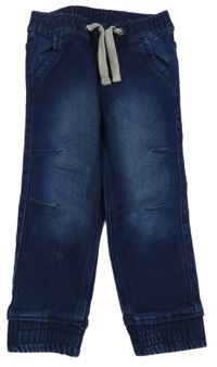 Tmavomodré teplákové cuff rifle Lupilu