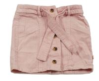 Svetloružová menšestrová prepínaci sukňa s opaskom Okaidi