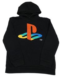 Černá mikina s logem a kapucí - PlayStation PRIMARK