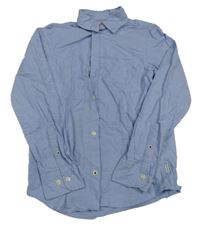 Modrá melírovaná košile Jack & Jones