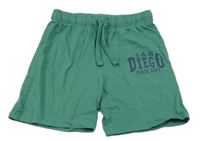 Zelené bavlněné kraťasy s nápisem Primark