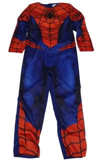 Kostým - Červeno-tmavomodrý overal - Spiderman
