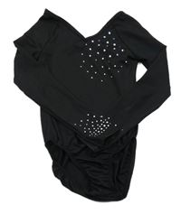 Čierne cvičobné body s flitrami