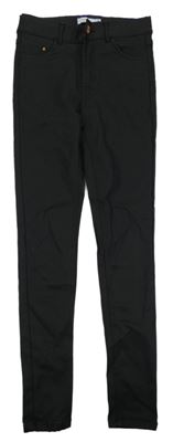 Čierne koženkové skinny nohavice Name it