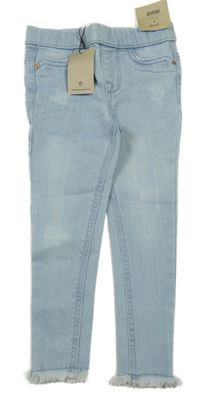 Nové - Svetlomodré džegíny s vyšúchaním Denim Co.