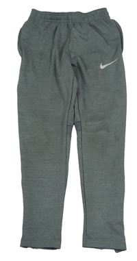 Šedé sportovní funkční tepláky s logem Nike 