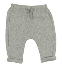 Sivé melírované prešívané tepláky Tu