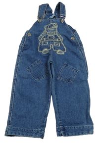 Modré na traké rifle s medvedíkom