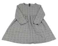 Černo-bílo-růžové kostkované šaty Topolino