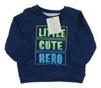 Nové - Tmavomodrá mikina s nápisom Ergee