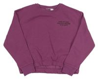 Ružová crop mikina s nápisom Pepperts