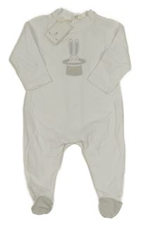 Nové - Bílý overal se zajíčkem Pompetitpom