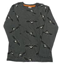 Tmavosivé tričko s netopýry Zeeman