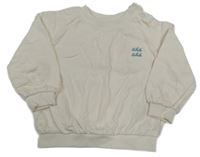 Pudrová oversize mikina s potiskem M&S